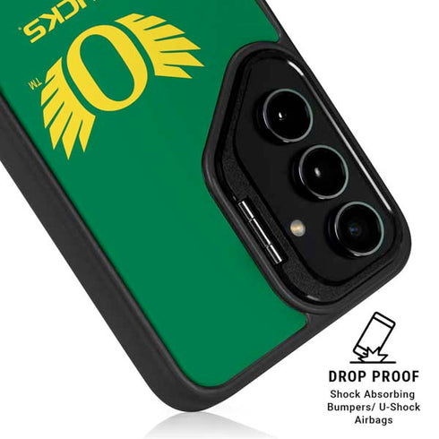 University of Oregon Ducks Green Galaxy S25 Ultra Kickstand Case